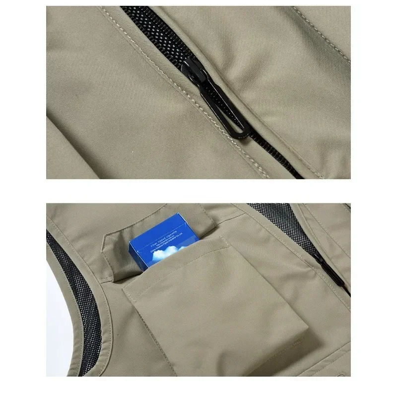 Summer Multi-pack Overalls Vest Casual Waterproof Director s Reporter Media Vest 250310