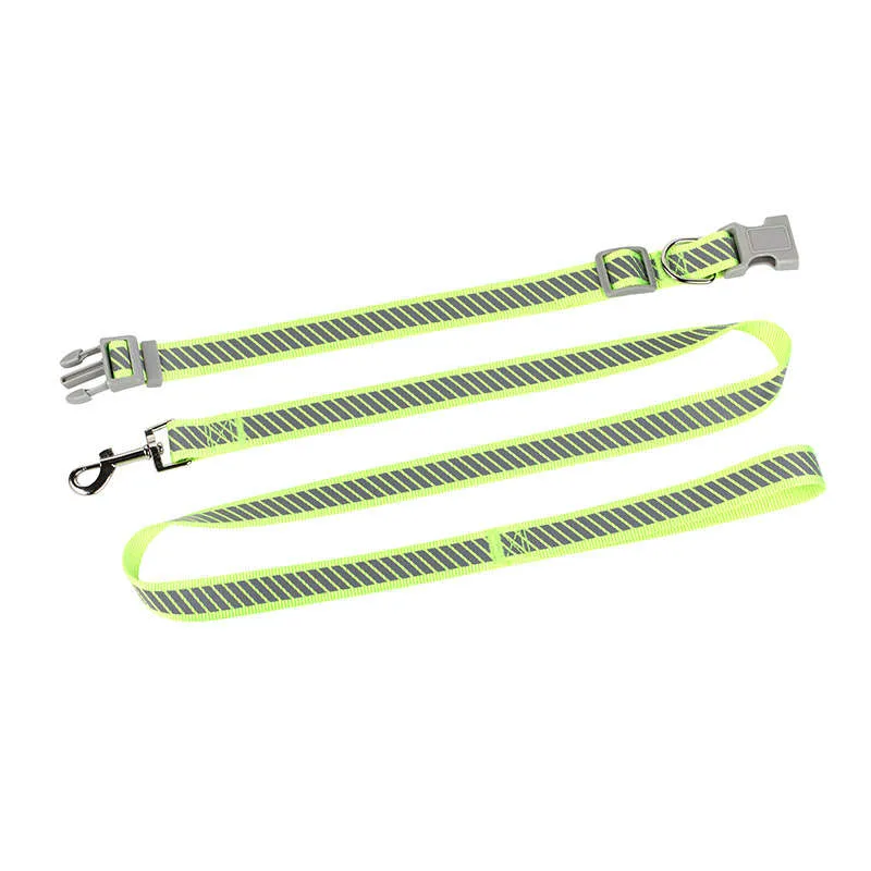 Running Dog Collars Leashes Adjustable Clip-on Durable Rope Outdoor Pet Cats Leash Safety For Night Walking With Lovely Puppy Car Travel Harnesses LL