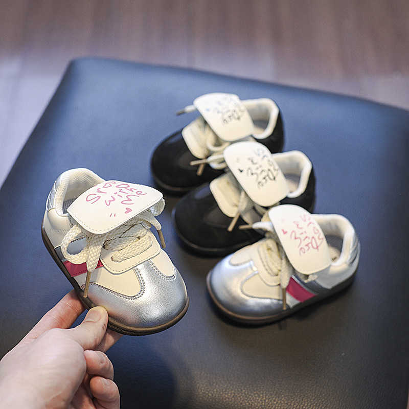 Athletic Outdoor Spring baby puff shoes for boys and girls Korean version comfortable German training shoes fashionable and versatile ugly and cute ca