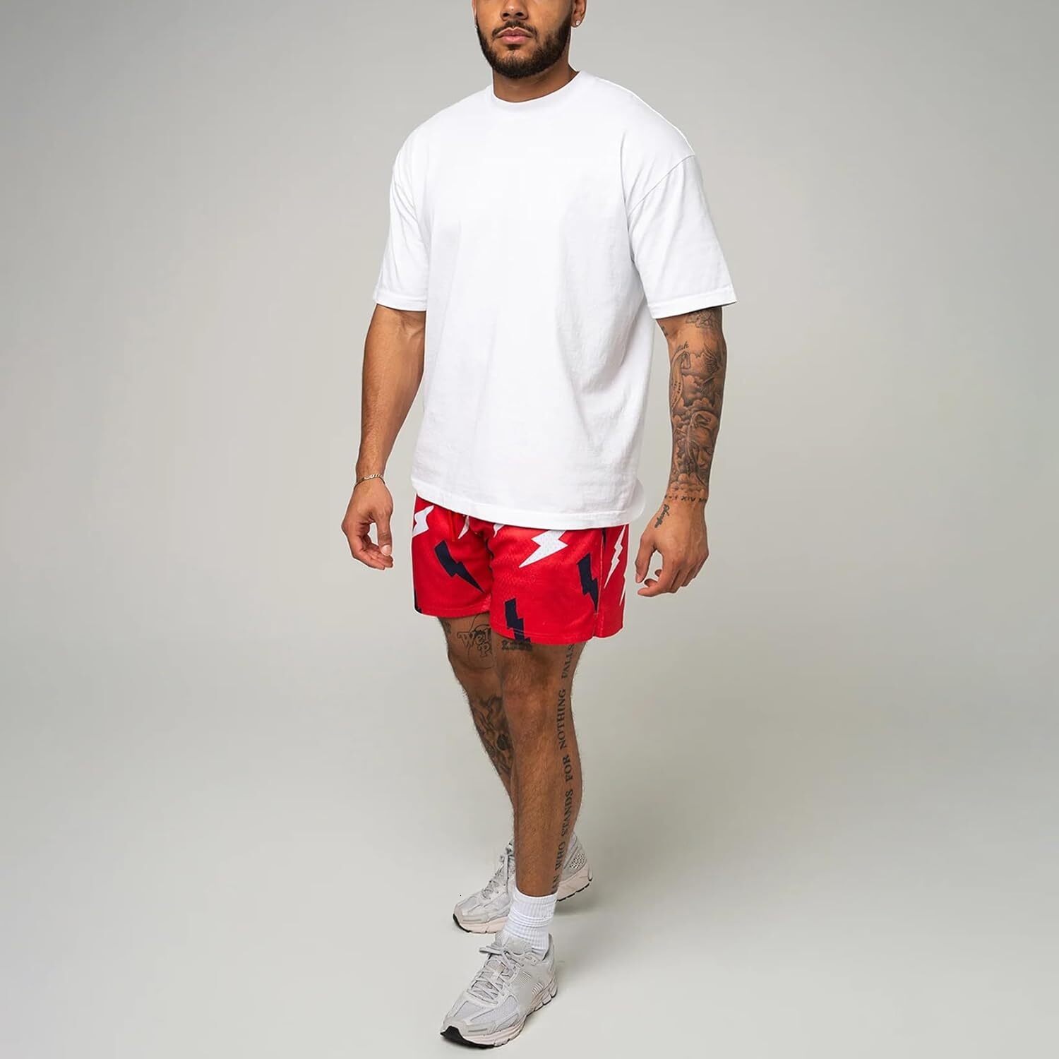 Mens Graphic Shorts Summer Casual Flat Front Shorts Cool Streetwear Designer Shorts Drawstring Printed fashionable beach shorts
