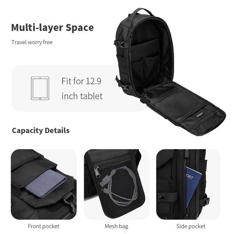 OZUKO Large Capacity Shoulder For Male Waterproof Chest Tactical Sg Messenger Bags Men Outdoor Sports Crossbody Bag