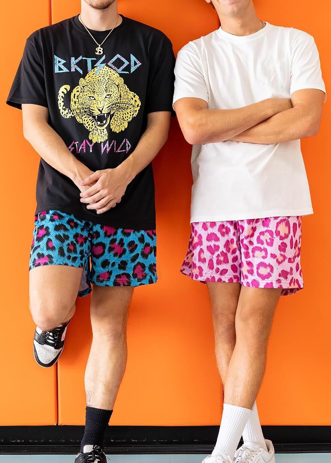 Men's Casual Graphic Shorts Leopard Print Drawstring Running Gym Lightweight Athletic Shorts Printed fashionable beach shorts