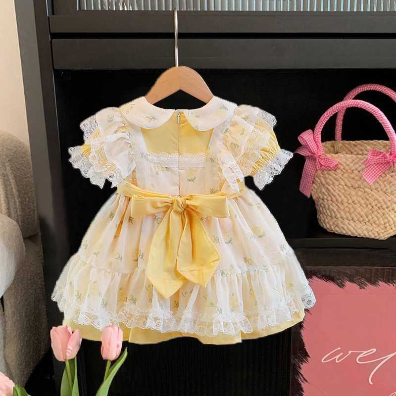 Girl's Dresses Girl Lolita summer foreign style children's princess dress girl baby lace fluffy mesh dress summer dress