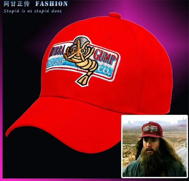 Fashion n hat 1994 BUBBA GUMP SHRIMP baseball cap mens sports summer embroidered casual Forrest Gump 250313