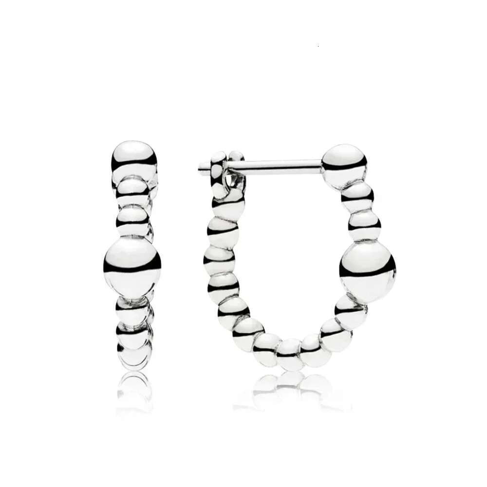 925 Sterling Silver New String Of Beads Collection Ring Hoop Earrings Necklace SLIDING BRACELET Hanging Charm