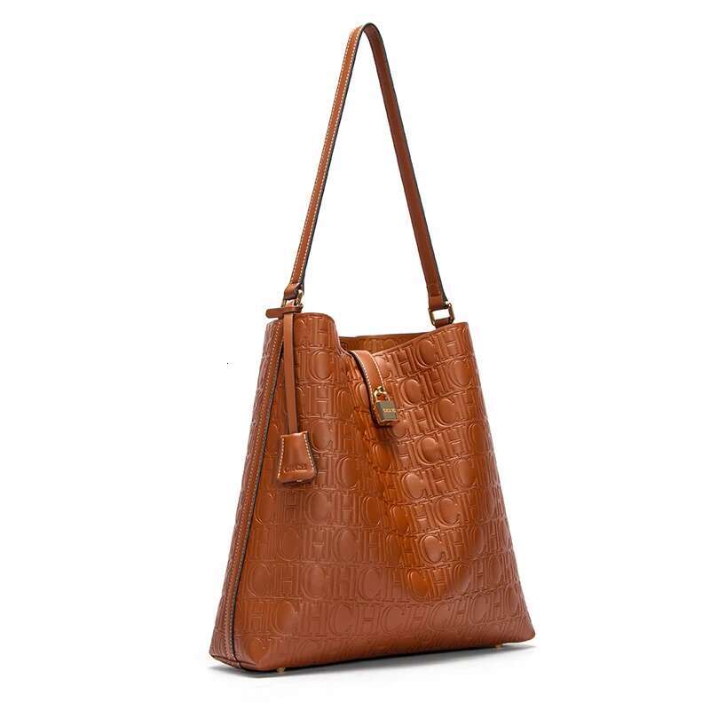 Lock Accessories Pure Colour Simple Design Classic Shoulder Bag Letter Print Large Capacity Ladies Handbag