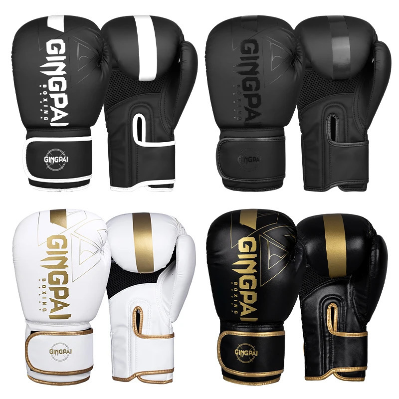 Professional 68101214 oz boxing gloves PU Muay Thai MMA professional Taekwondo adult beach bag training equipment 250314