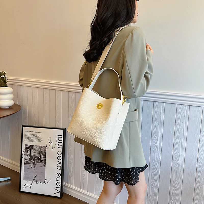 Womens cross bag womens bucket bag large capacity single shoulder fully matched handbag Y250315