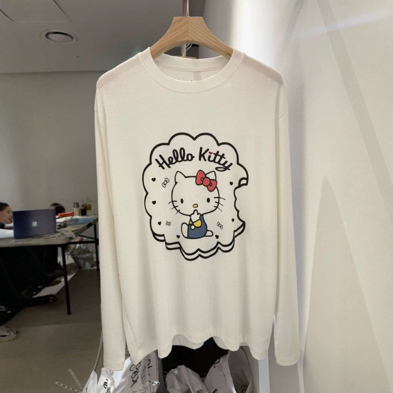 Korean Summer New Cartoon Round Neck Short Sleeve T-Shirt For Women, Loose Ins Style Peppermune