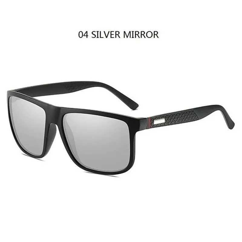 Fashionable retro square polarized sunglasses for men and women luxury brand designers for men sunglasses for driving fishing UV400 glasses for men W2