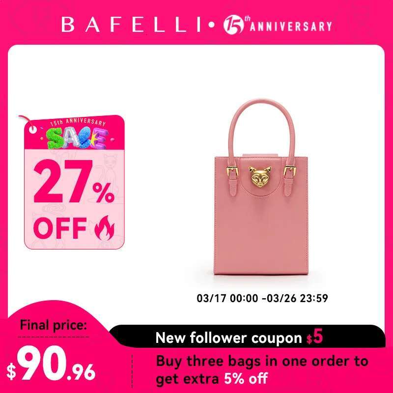 BAFELLI 2025 NEW Women's HANDBAG CAT BRAND DESIGNER ORIGINAL STYLE TRENDING SHOULDER CASUAL BAGS MINI TOTE CROSSBODY