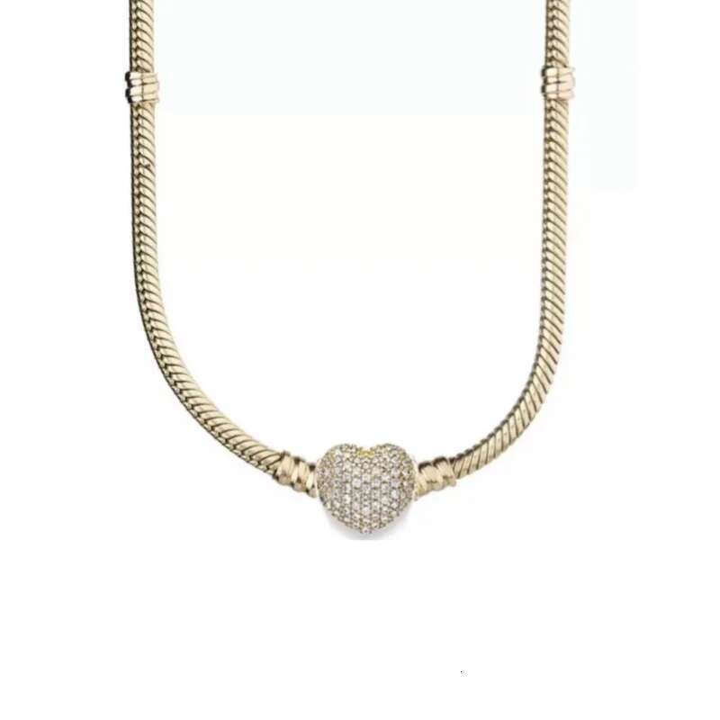 2025 NEW Hot 925 Sterling Silver Classic Snake Bone Necklace For Women Suitable For Pendant Fashion Jewelry Gifts