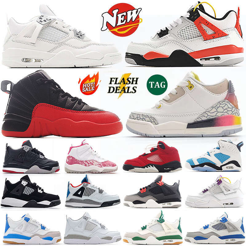 Kids Shoes Basketball kids sneakers Boys Girls Trainers Toddlers toddler shoes Children Running Sneakers Black White Blue Grey Red Thunder Lighing Cement Military