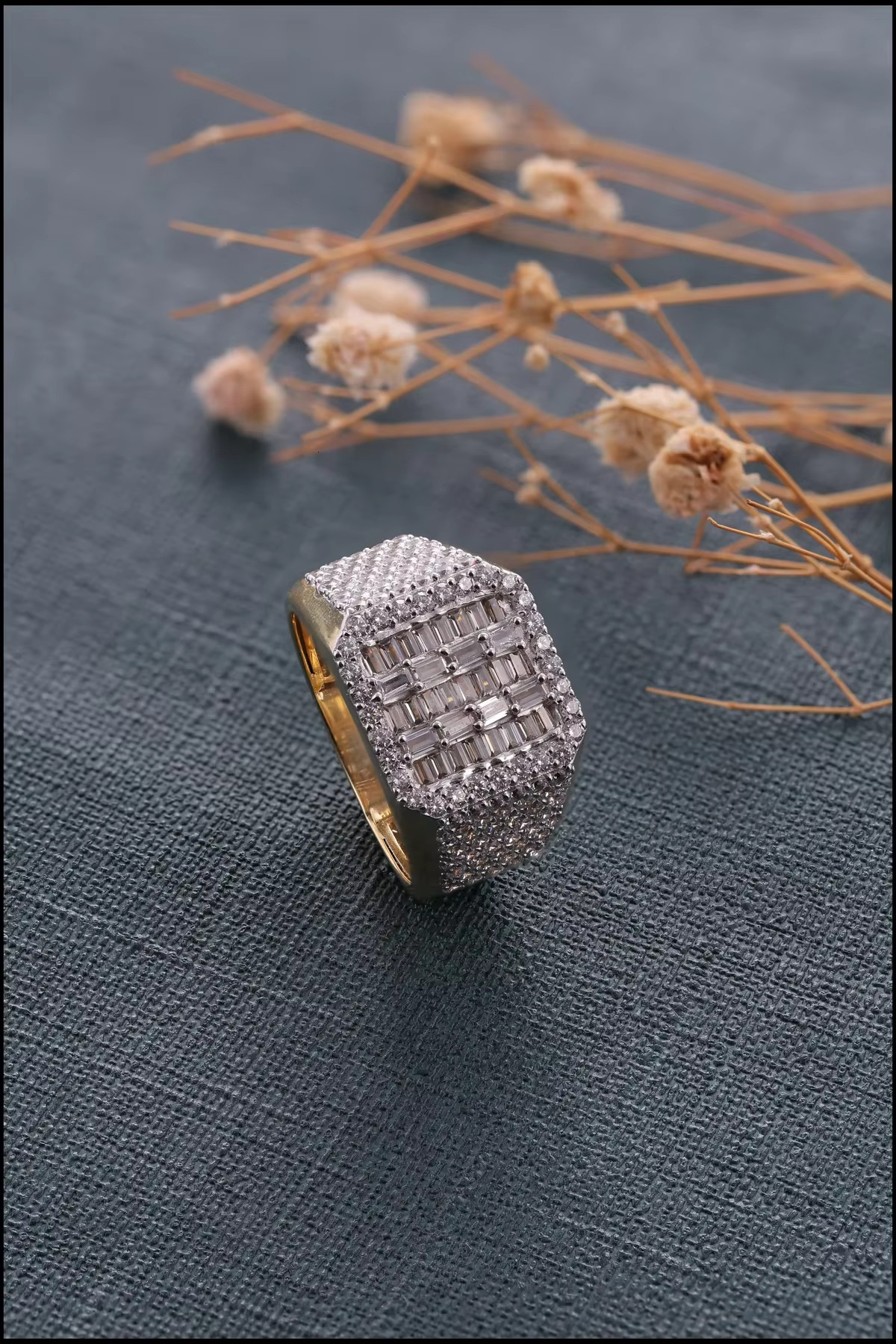 Luxury Hip Hop Moissanite Diamond Rings with Shiny Stones and Trendy Designs Perfect for Streetwear Jewelry