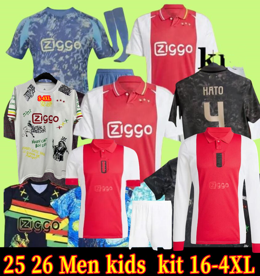 S-4XL 24 25 BROBBEY Amsterdam 125th Anniversary Soccer Jerseys Kids Kit 2024 2025 BERGWIJN Home Away 3rd Fourth Football Shirts AKPOM TAYLOR CRUYFF BERGHUIS