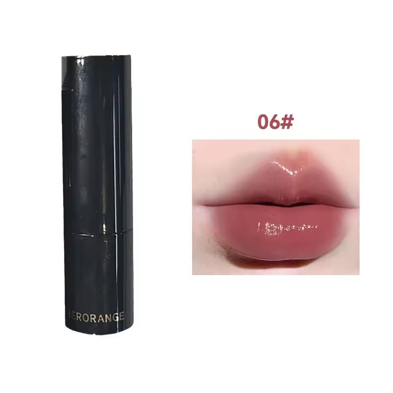 HERORANGE~ Low Saturation Light Lipstick Multi-purpose Stick Moisturizing White Natural Holding Mirror lipstick