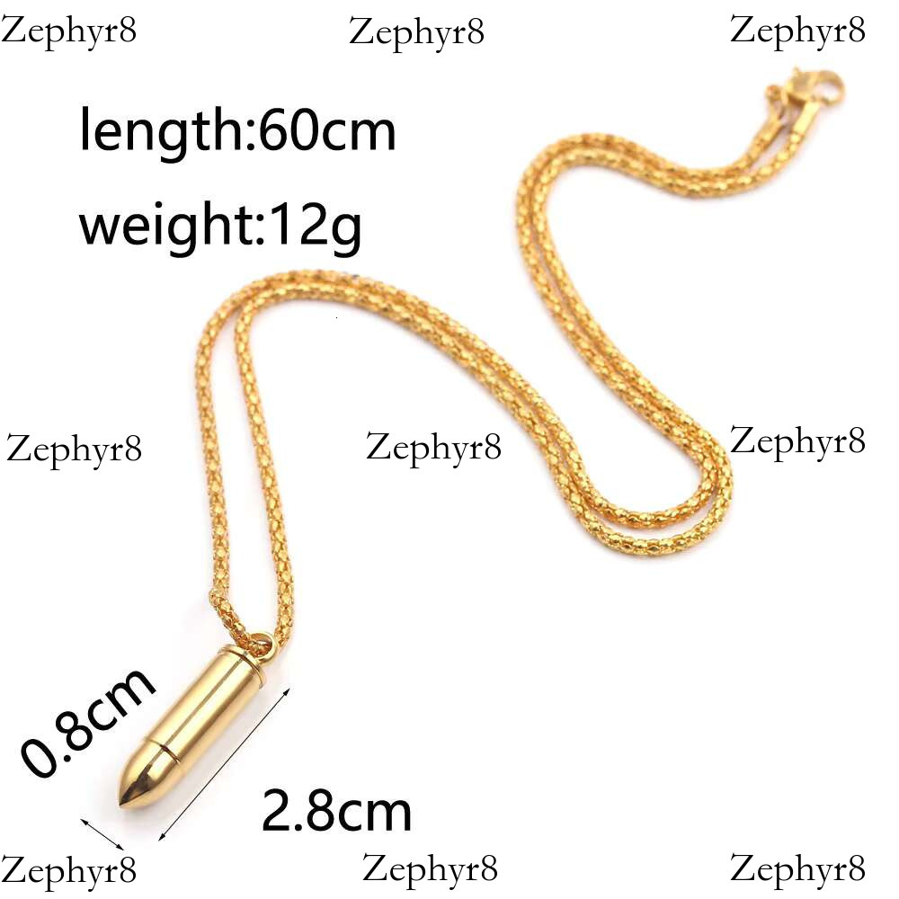 Hip Hop Pendant Necklaces for Men Design k Chain Pop Punk Stainless Steel Detachable Bullet Shaped Mens Necklace Gift