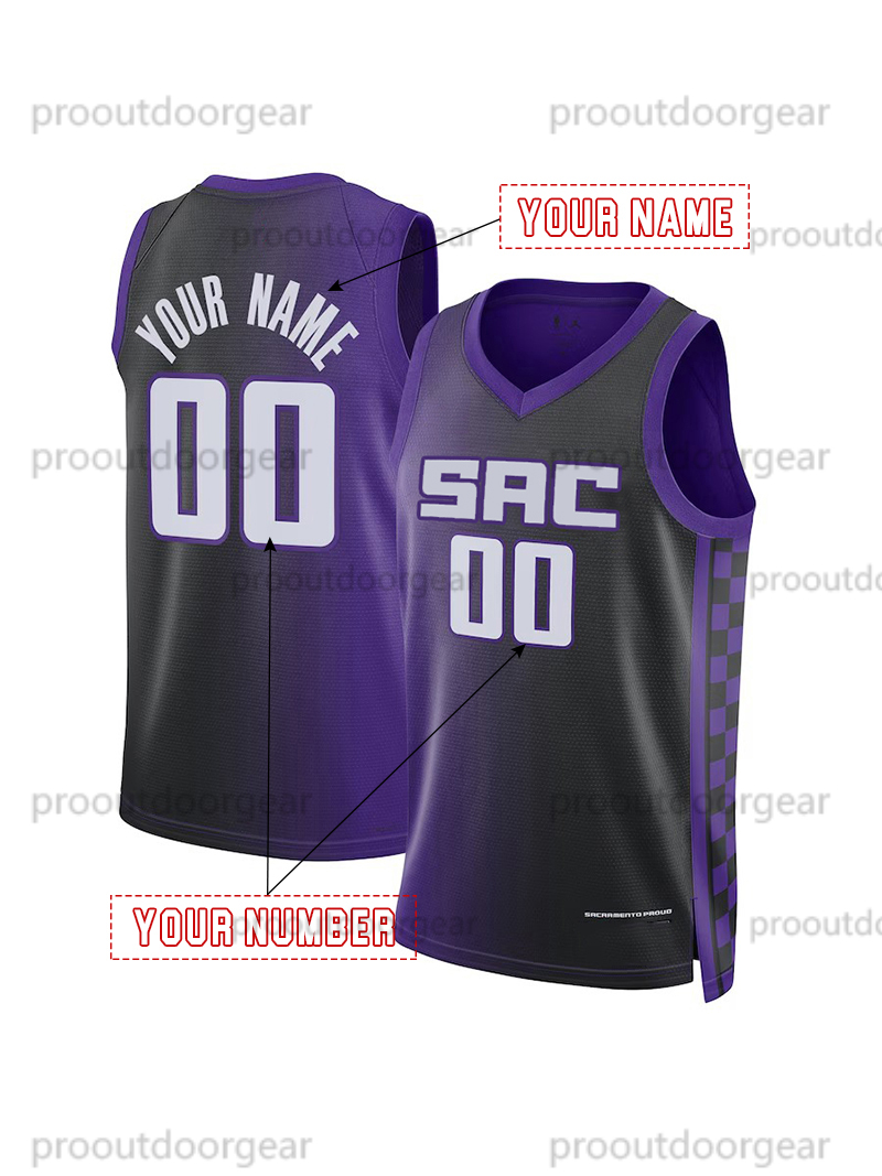 2025 Basketball Jersey 5 Fox Murray Sabonis Crawford Jerseys Mens Womens Youth Sweatshirt - Embroidered