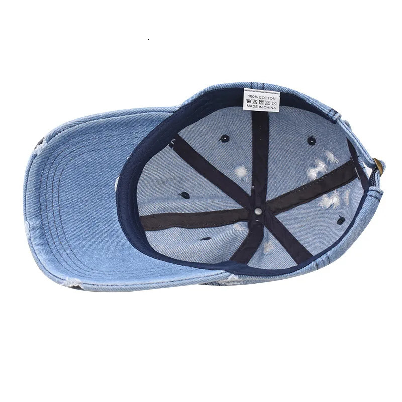 Womens baseball cap denim cotton retro hat womens baseball cap womens baseball cap 250314