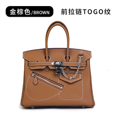 Guangzhou Baiyun Top Layer Cowhide Genuine Women's Leather Bag, Versatile Handbag, Crossbody Bag For Women