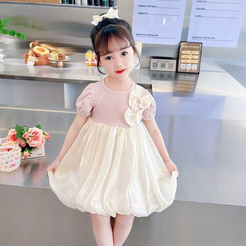 Girl's Dresses Girls' dress summer dress 2024 new stylish baby one year old dress children's dress summer children's princess dres