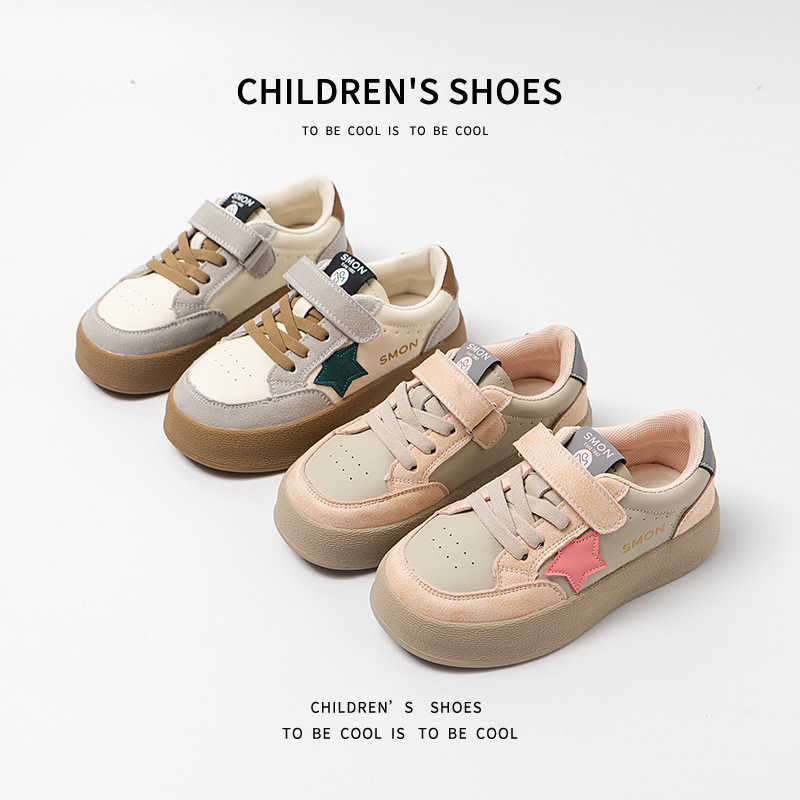 Athletic Outdoor Versatile 2025 Spring Mid to Large Casual Korean Edition Boys and Childrens Board Girls Sports Shoes Soft soled C260130