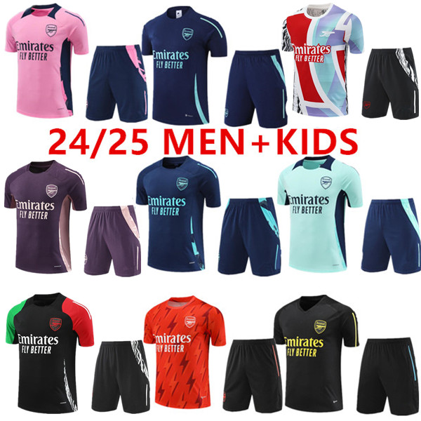24 25 PEPE SAKA Arsen al tracksuit Football soccer jerseys HAVERTZ Gunners training suit ODEGAARD THOMAS TIERNEY SMITH Gunners Transport Men Kids sportswear kit