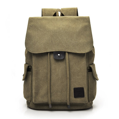 Fashion trend men and women, casual canvas travel backpack for high school students designer bag