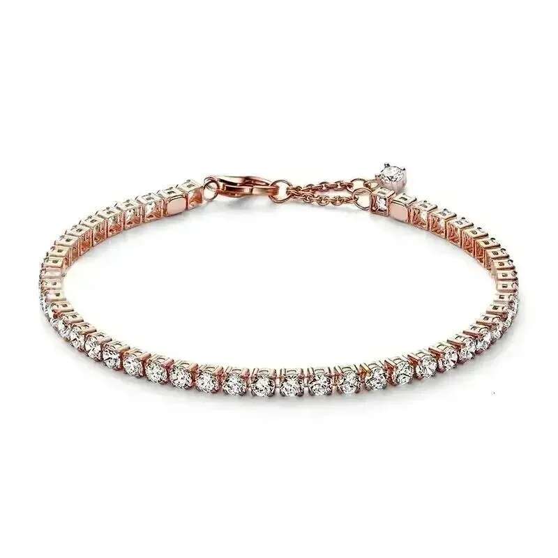 New 925 Sterling Silver Exquisite Shinys All Zircon Stars Heart Bracelet Charm Bracelet Surprise Gifts for women wholesale