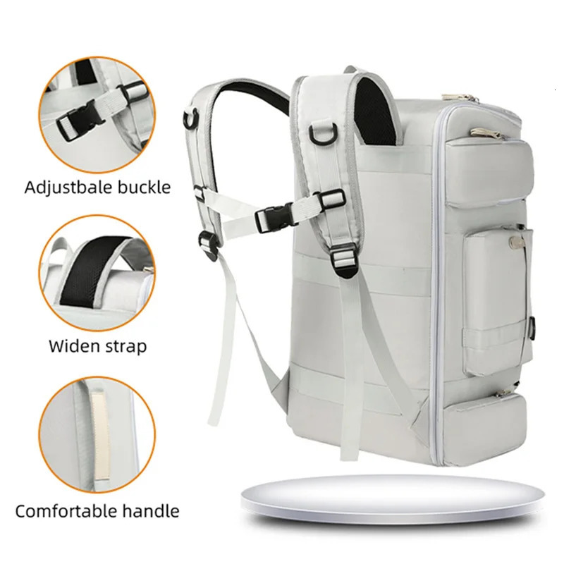 Large capacity fitness bag travel backpack wet separation shoulder outdoor sports yoga training 250314