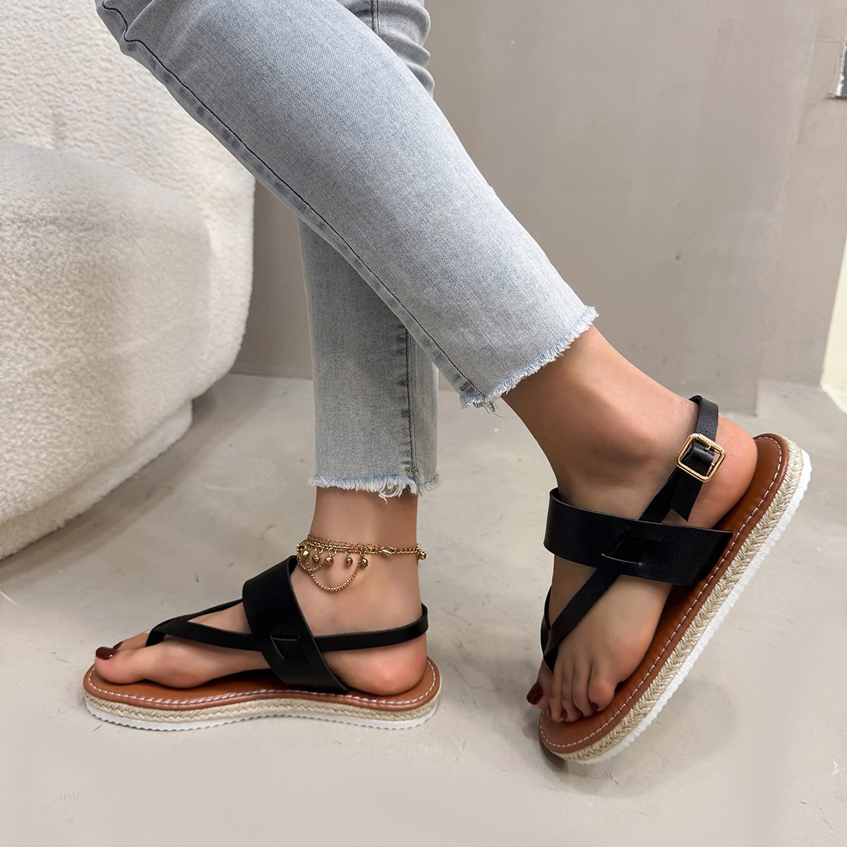 Women's Flat Sandals - Comfortable Summer Footwear for Ladies