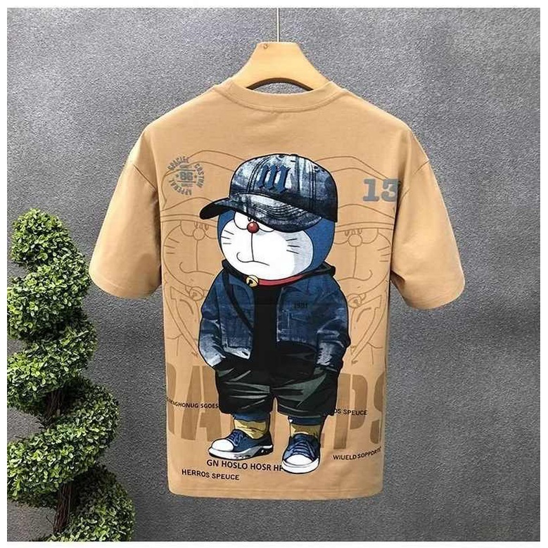 Designer Summer Men's T-shirt 2025 New Slim Fit Round Neck Short Sleeved Street Style High-end Half Sleeved Outdoor Casual Sportswear