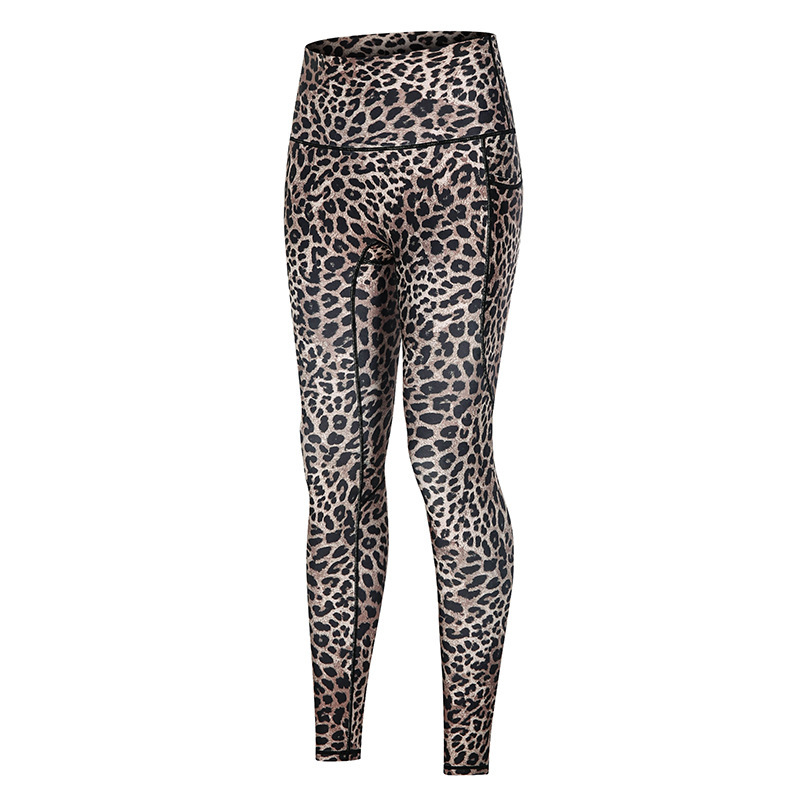 New clothes for women, tight fitting high waisted hip lifting sports and fitness pants, no awkward lines, nude printed yoga pants tracksuit