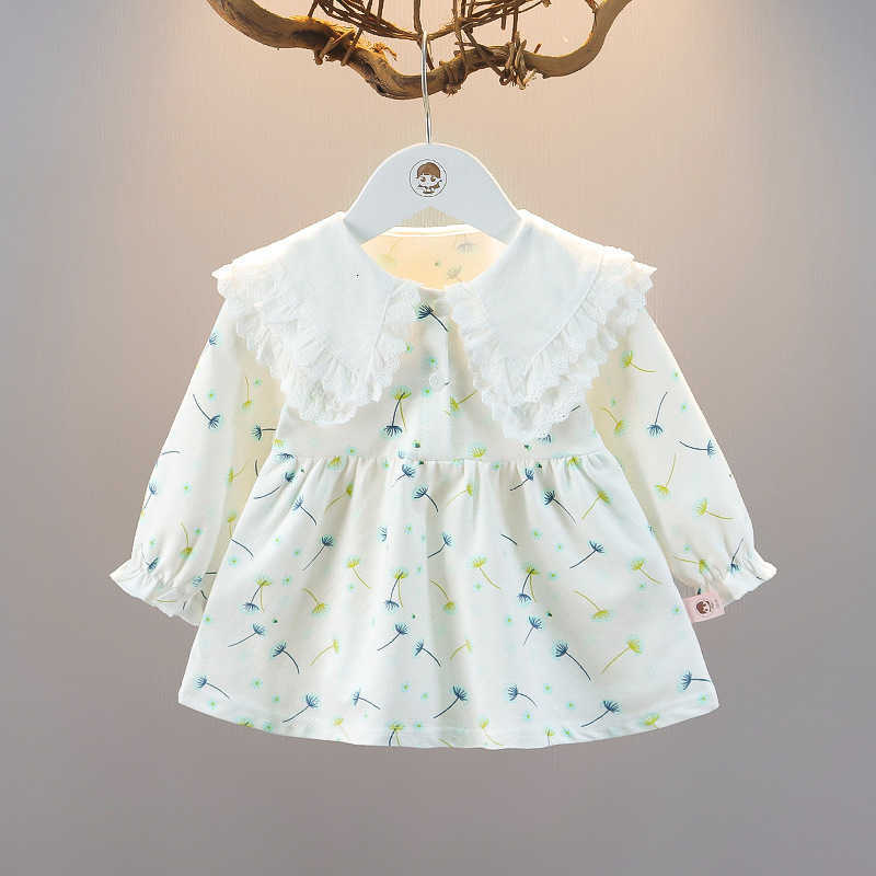 Girl's Dresses Girl's Spring Floral Dress, Western Spring Dress, Baby Girl Korean Version Dress, Baby Spring Dress