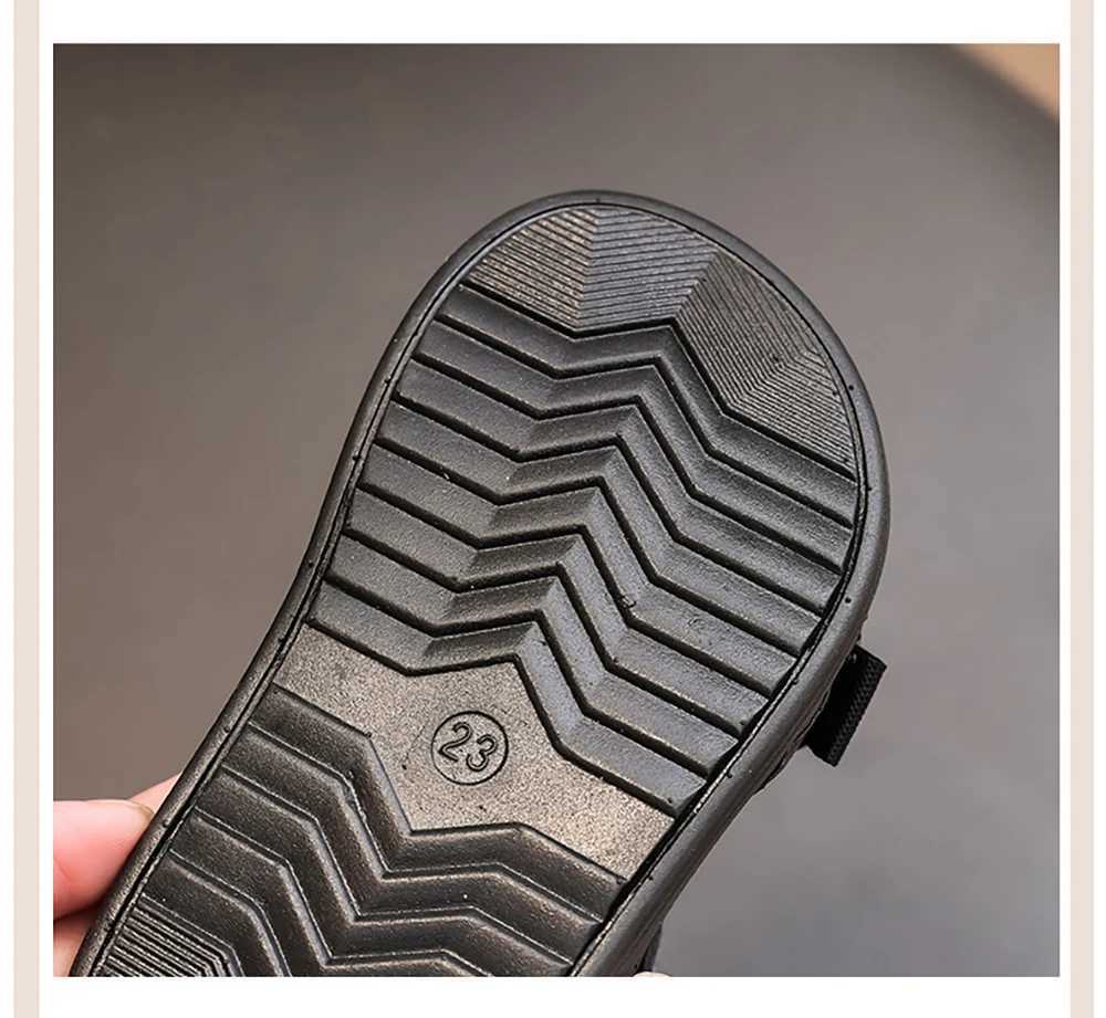 PU Leather Boys Sandals 2025 Trend Fashion Beach Shoes Childrens Ergonomic Soft Bottom Little Boys SandalsT250315
