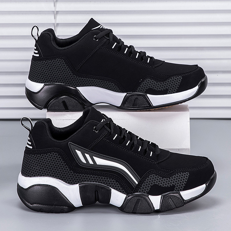 Men Leather Sneakers 2025 New Fashion Waterproof Designer Shoes Youth Outdoor Sport Running Shoes
