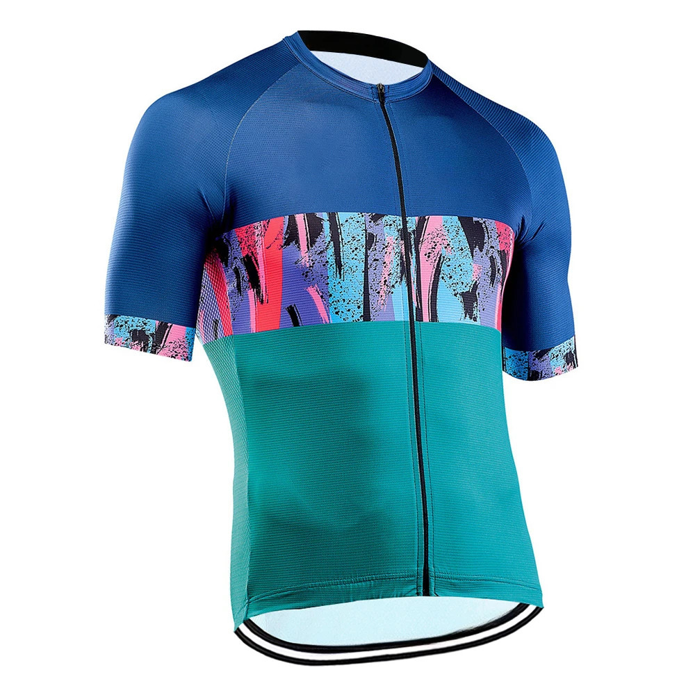 Bicycle jersey mens mountain bike jersey MTB bicycle jersey short sleeved road top quick drying 250314