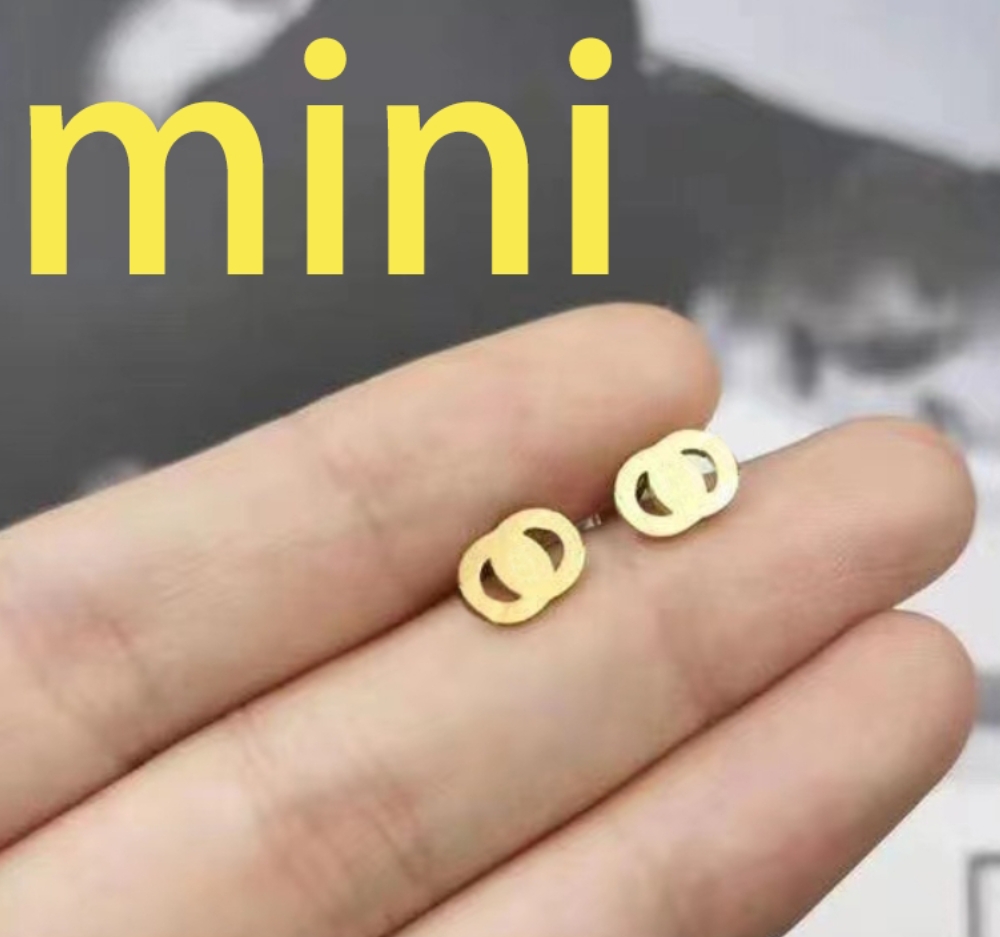 Mini designer Stud Earrings For Women Fashion Party Weddings Jewelry lovers couple gift ladies weddings gifts