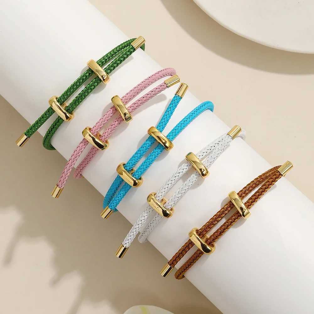 High quality womens rope bracelets colorful handmade DIY mens bracelets adjustable rope bracelets jewelry wholesaleXJ250315
