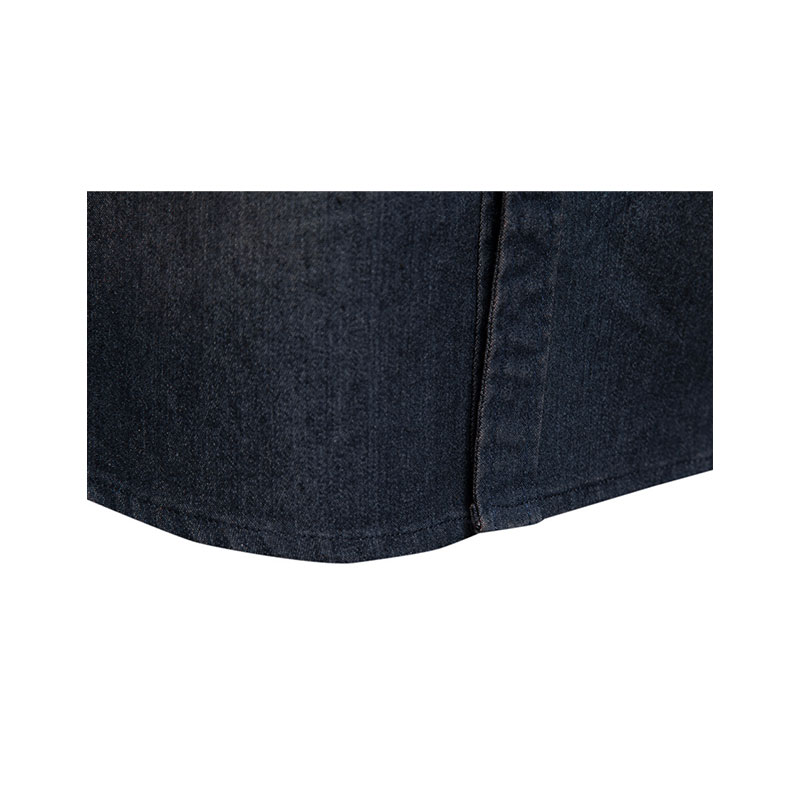 Men's Button Down Shirts Denim Long Sleeve Casual Loose Shirt Tops with Pockets m085