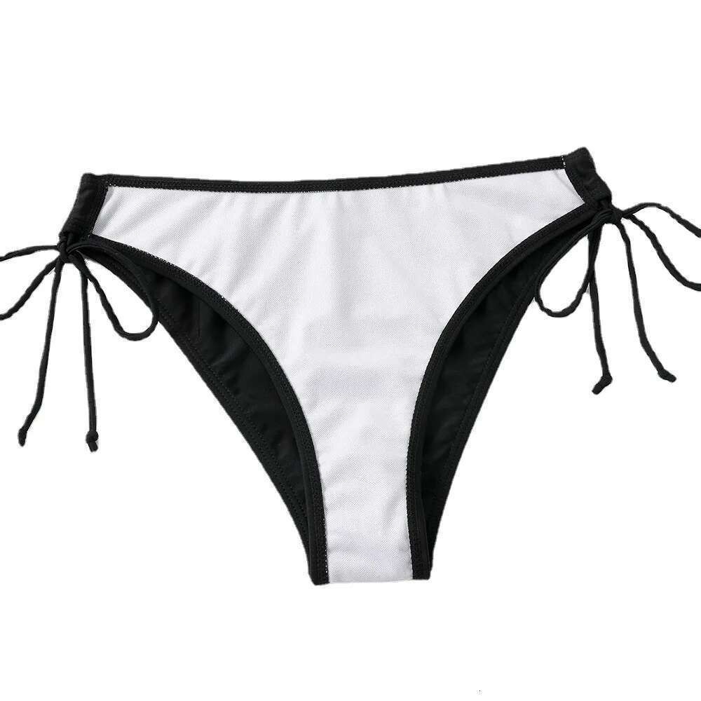 2025 sexy camisole bikini swimsuit low waist black/red/pink beach swimsuit cheap bandage Brazilian swimsuit two-piece set for sale
