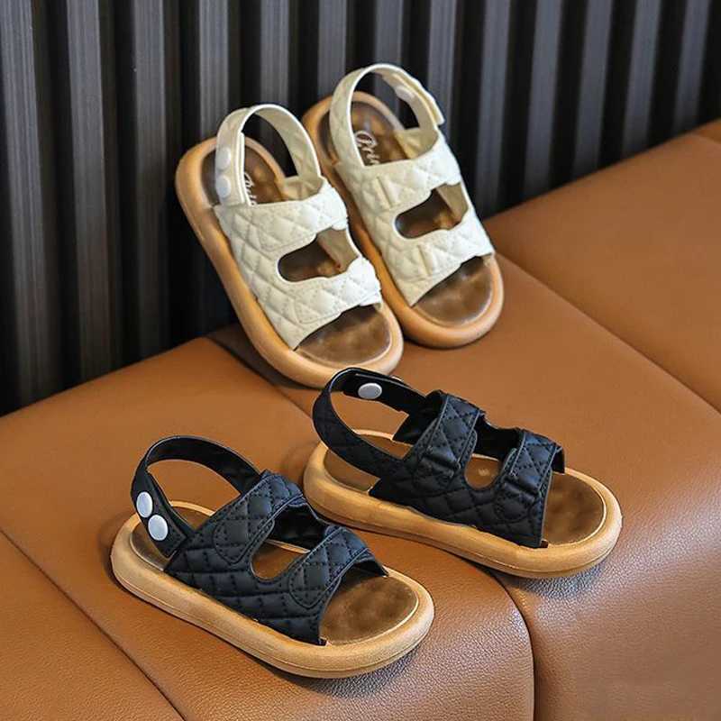 New Summer Concise Trend Flat Sandals For Girls Boys Aged 2-8 Children Slippers Non-slip Outdoors Seabeach Flip Flops Kids ShoesT250315 z250708AC48