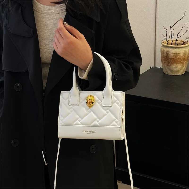 Luxury commuting leather - stylish cross body wallet with letters retro minimalist casual shopper handbag Y250315