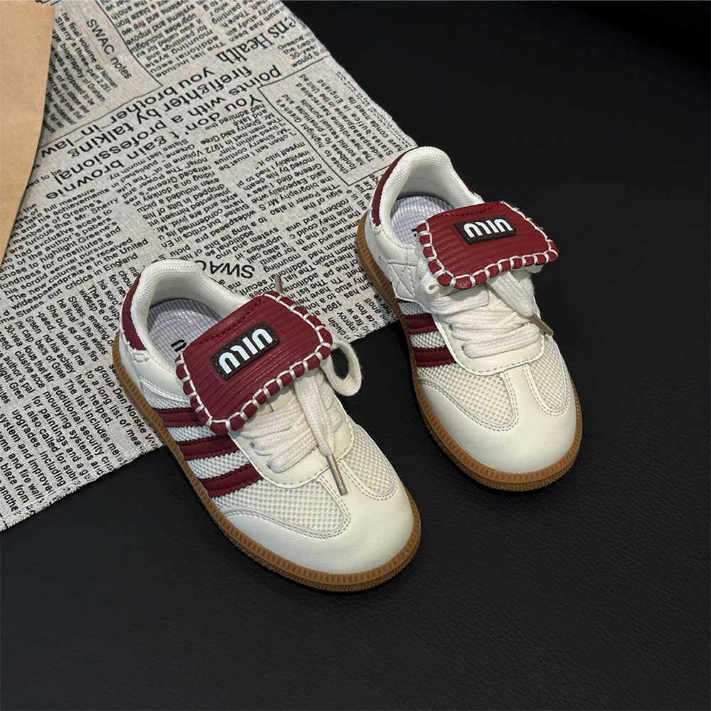 Athletic Outdoor Girls board shoes Spring and Autumn new style childrens flip tongue moral training shoes Boys casual sports shoes Childrens shoes 36 