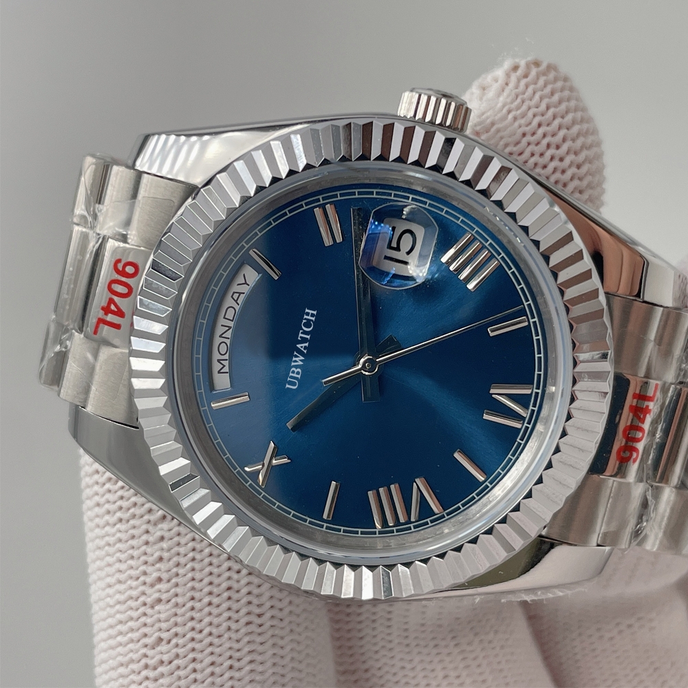High-end UPGRADED Automatic Mechanical 40mm Mens Watches ST9 Sapphire President Bracelet Day Date Men's Wristwatches