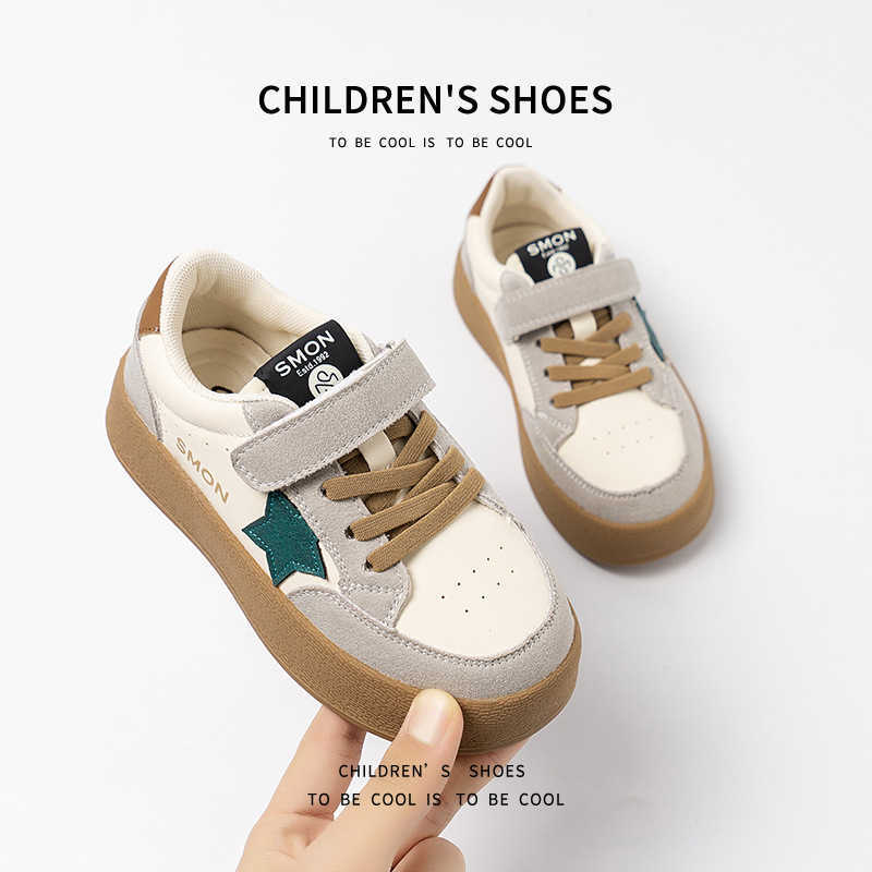 Athletic Outdoor Versatile 2025 Spring Mid to Large Casual Korean Edition Boys and Childrens Board Girls Sports Shoes Soft soled C260130