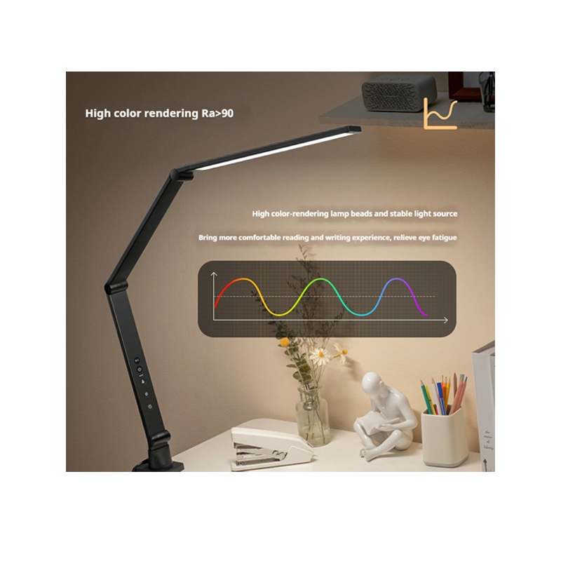 LED Desk Lamp Remote control Desk Lights for Home Office with 5 Color Modes 3 Brightness Desk Light with Small Night Light Reading Lamp for Bedroom Be