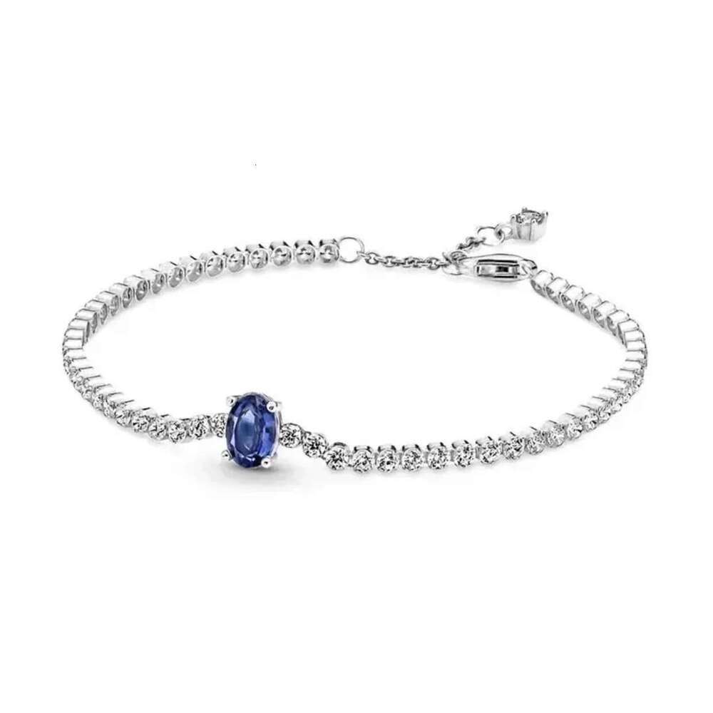 2024 Hot New 925 Sterling Silver Classic Heart Star Tennis Bracelet Suitable For Women DIY Fine Jewelry Special Gift