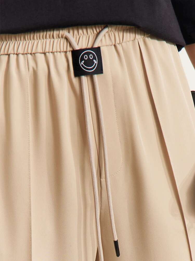 AMII Minimalism 2023 Summer New Straight Casual Women's Pants Smile Pattern Versatile Office Lady Long Harem Pantalones 12341103