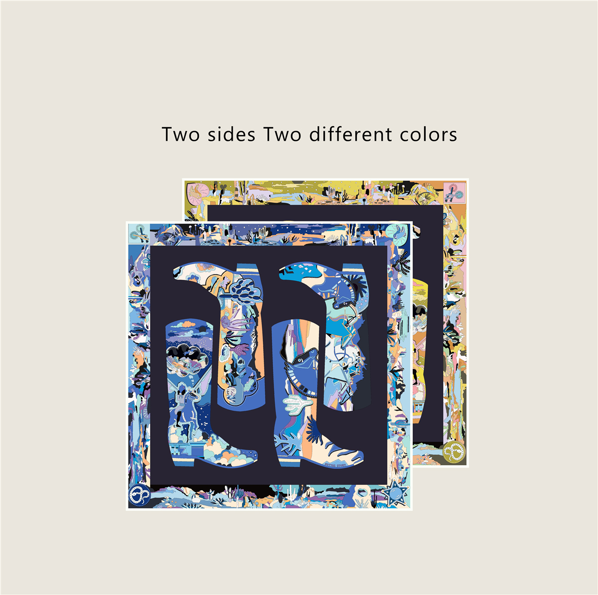 Double Face Scarf in Silk Twill with Hand-rolled Edges Shawls 90 Silk Scarfs Square Large Bandanas Handcraft Neck Foulard Femme Bag Bandana Christmas 